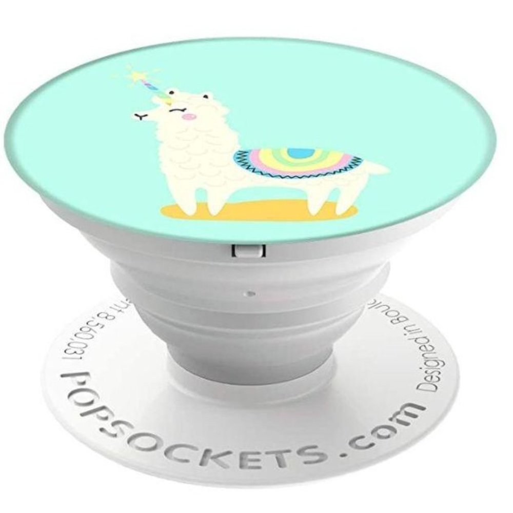 PopSockets NWT Collapsible Grip & Stand for Phones and Tablets - Llamacorn